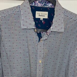 Ted Baker Men's Checkered Button Down Shirt
